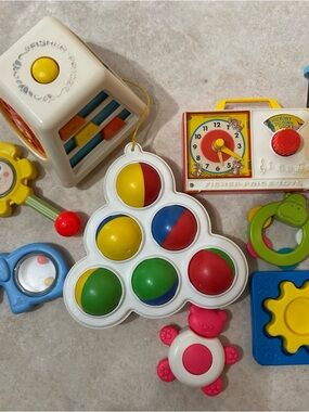 Vintage fisher-Price baby toys
